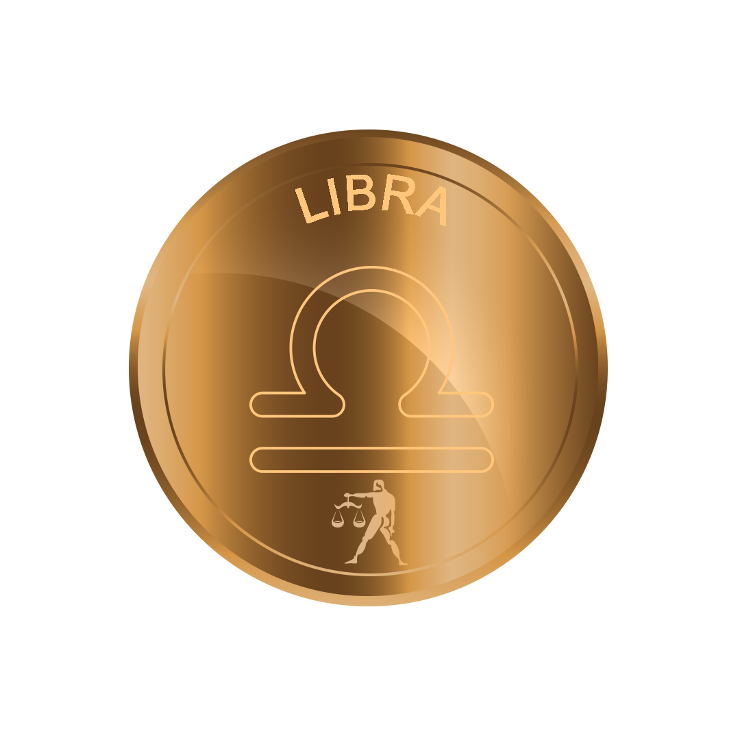 Libra, Libra gold zodiac sign png, Libra gold sign PNG, gold Libra PNG transparent images download